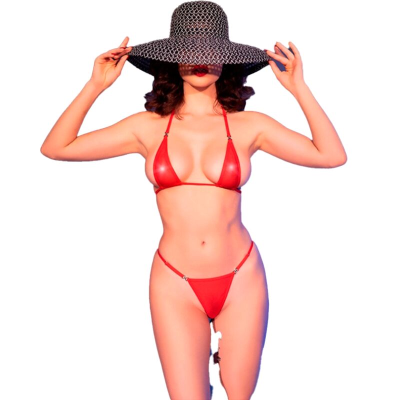 CHILIROSE CR 4840 Micro Bikini i röd färg