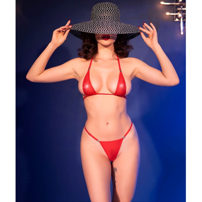 CHILIROSE CR 4840 Micro Bikini i röd färg