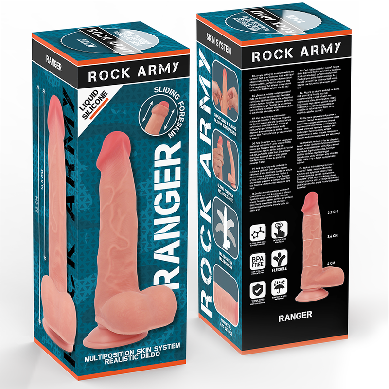 ROCKARMY Liquid Silicone Ranger dildo 22 cm