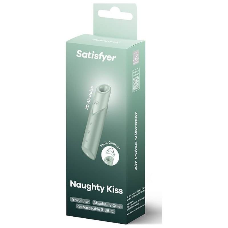 Satisfyer Naughty Kiss Wave klitorisstimulator i aquamarine
