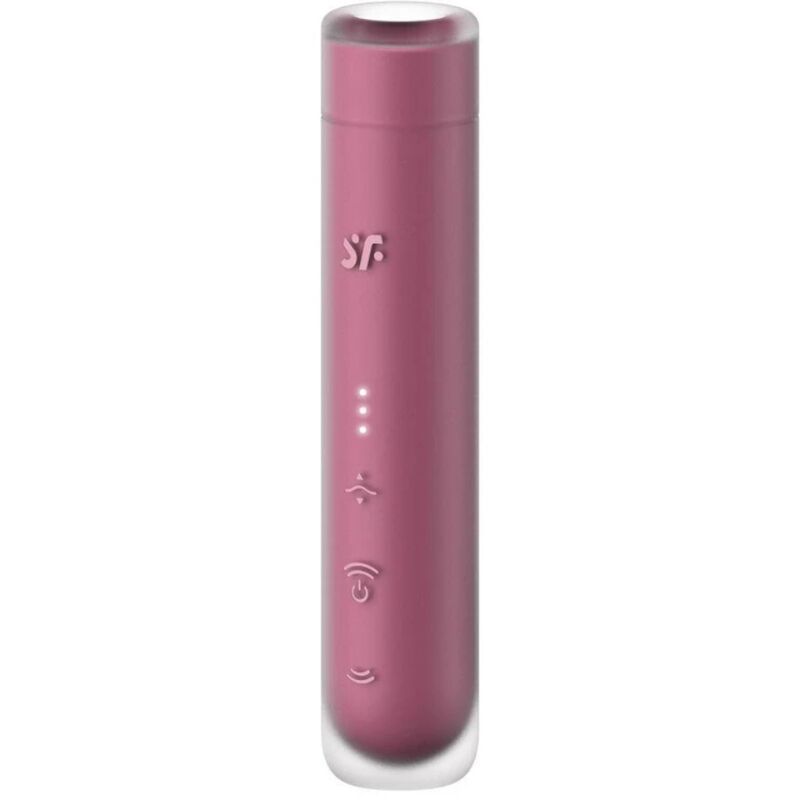 Satisfyer First Kiss Wave klitorisstimulator i garnetfärg