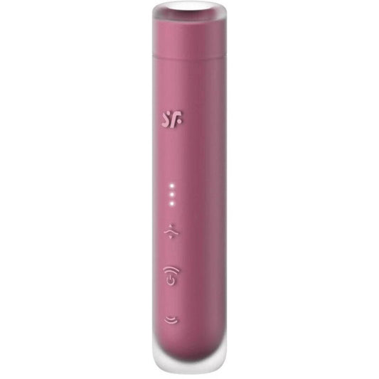 Satisfyer First Kiss Wave klitorisstimulator i garnetfärg