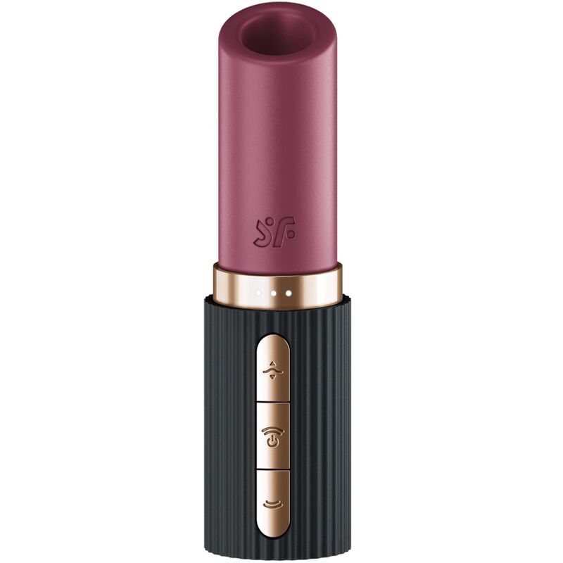 Satisfyer Pro 2 Kiss Wave klitorisstimulator i garnet och svart