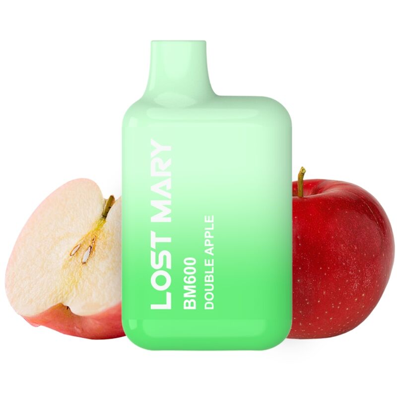 LOST MARY BM600 Nikotin Vaper 2% Engångs Äpple