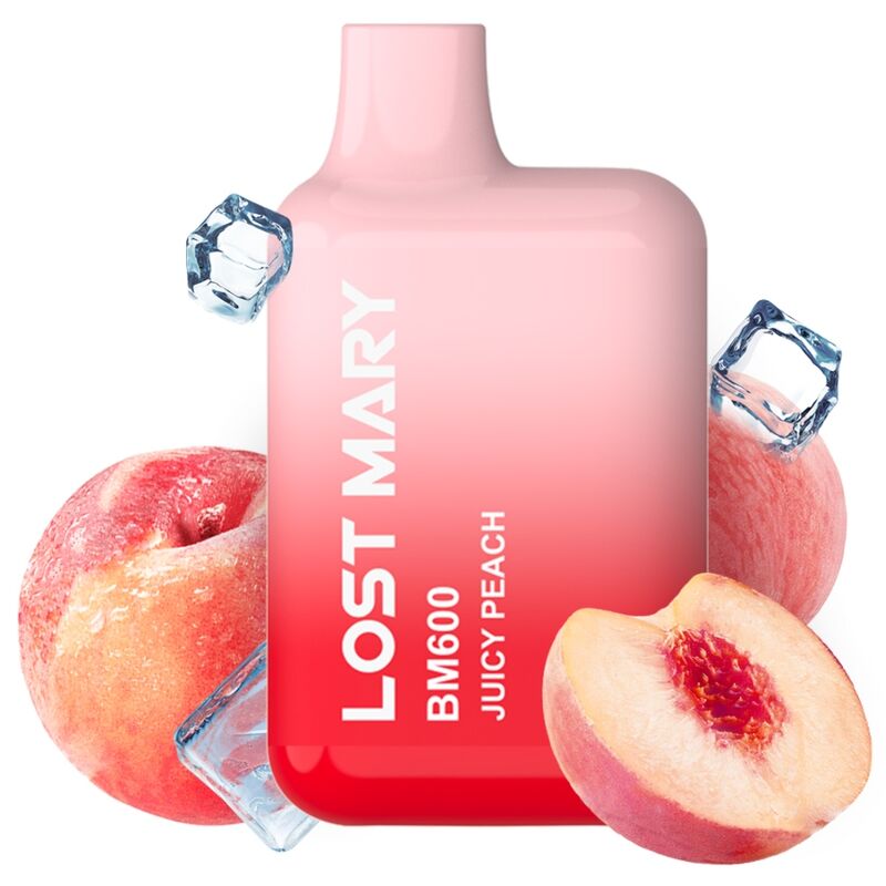 LOST MARY - BM600 NICOTINE VAPER 2% ENKEL JUICY PEACH