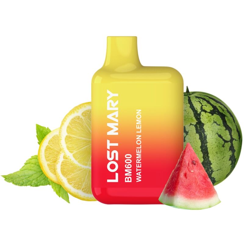 Engångs e-cigarett LOST MARY BM600 med vattenmelon och citron