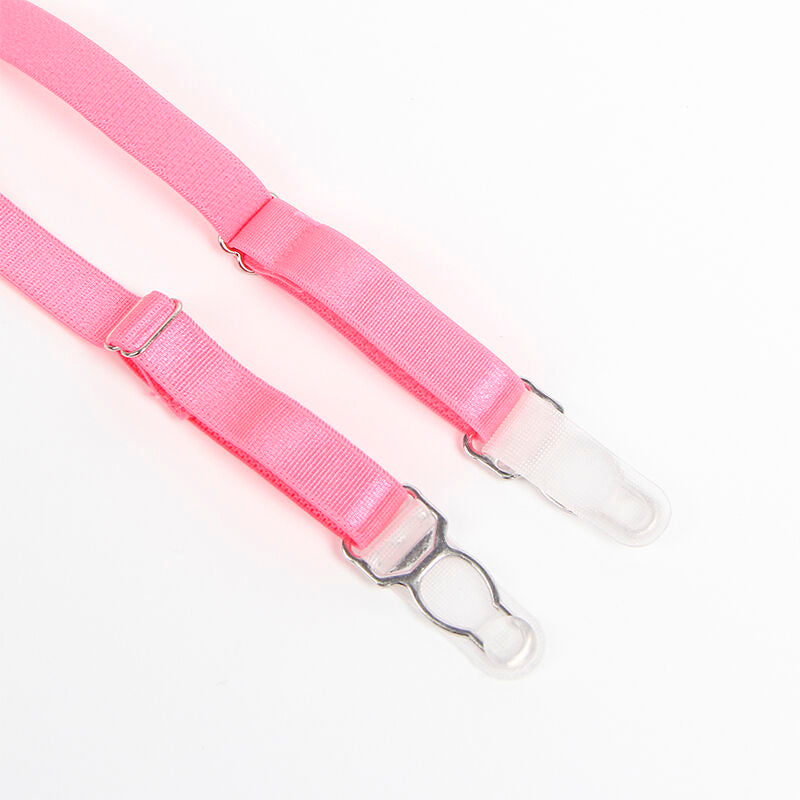 Set med bh och strumpeband i rosa och lila från SUBBLIME