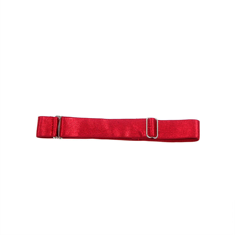 SUBBLIME burgundisk klänning med läderremmar