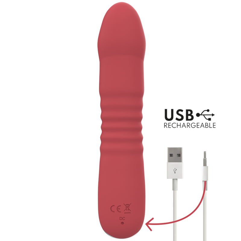 INTENSE JUNI UP & DOWN vibrator med 10 röda vibrationer