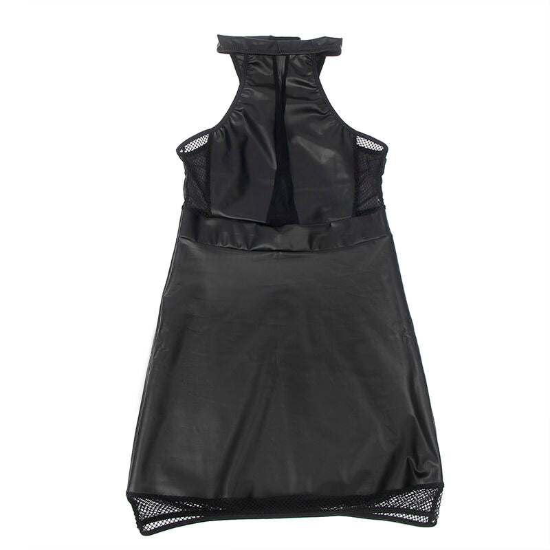 SUBBLIME Halterneck Lingeri Set i svart med meshdetaljer