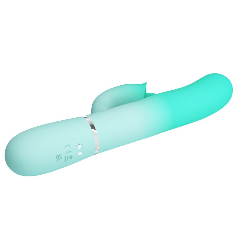 Pretty Love GIGI multifunktionell kaninvibrator i aqua grön