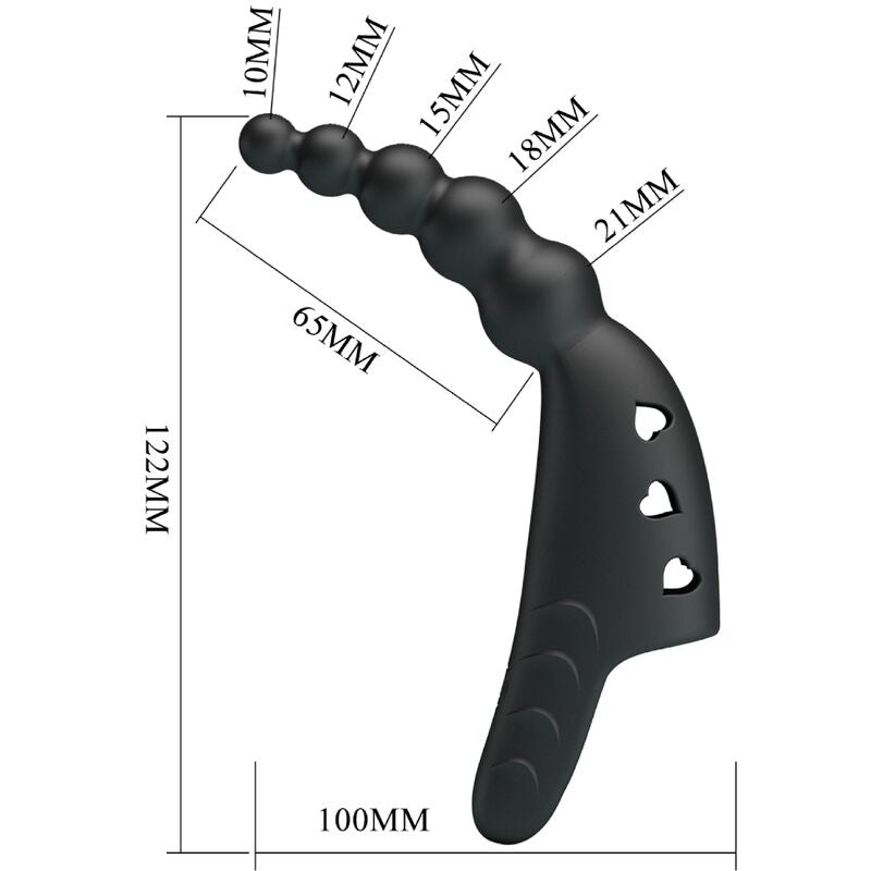 PRETTY LOVE Jordin Finger Vibrator med 10 vibrationslägen