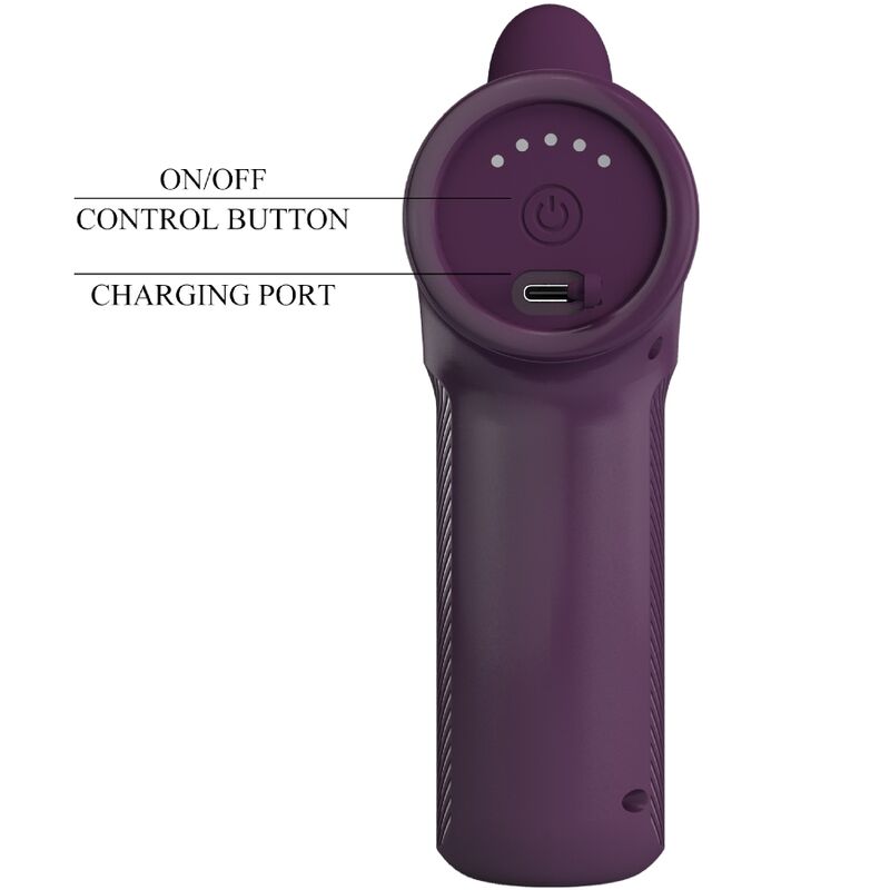 PRETTY LOVE DJ SCHOLAR MASSAGER med 5 inställningar i lila