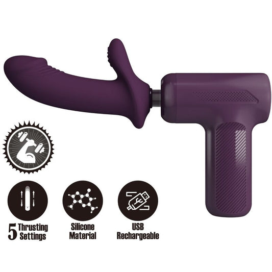 PRETTY LOVE DJ SCHOLAR MASSAGER med 5 inställningar i lila