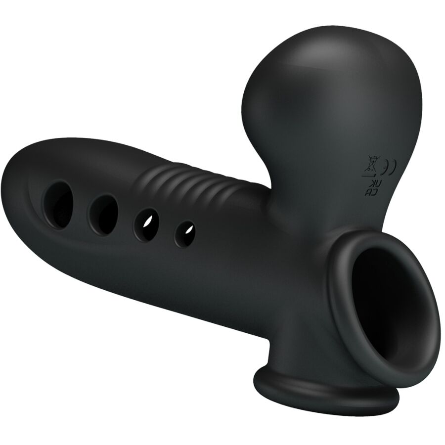 PRETTY LOVE Crane penis sleeve med airbag i svart
