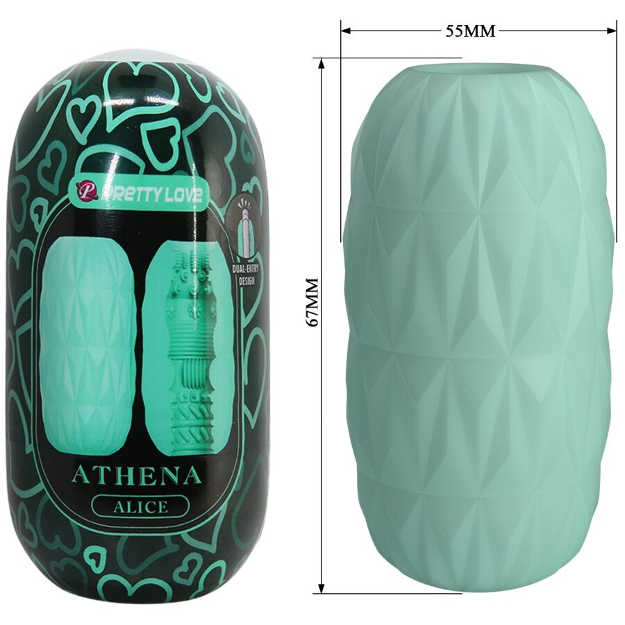 Pretty Love ATHENA Egg Stroker med tre olika tunnlar