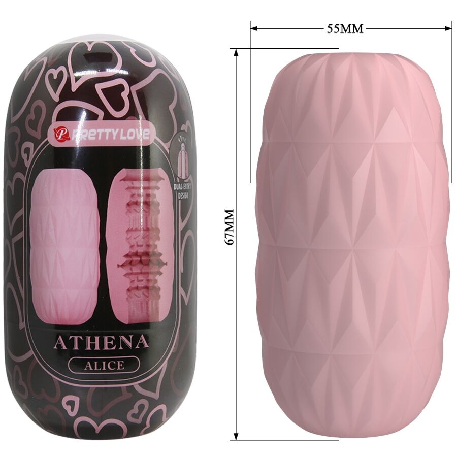 Pretty Love ATHENA Egg Stroker med tre olika tunnlar