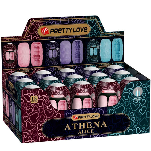 Pretty Love ATHENA Egg Stroker med tre olika tunnlar