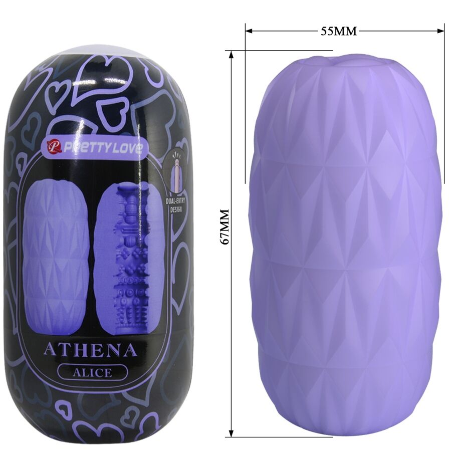 Pretty Love ATHENA Egg Stroker med tre olika tunnlar