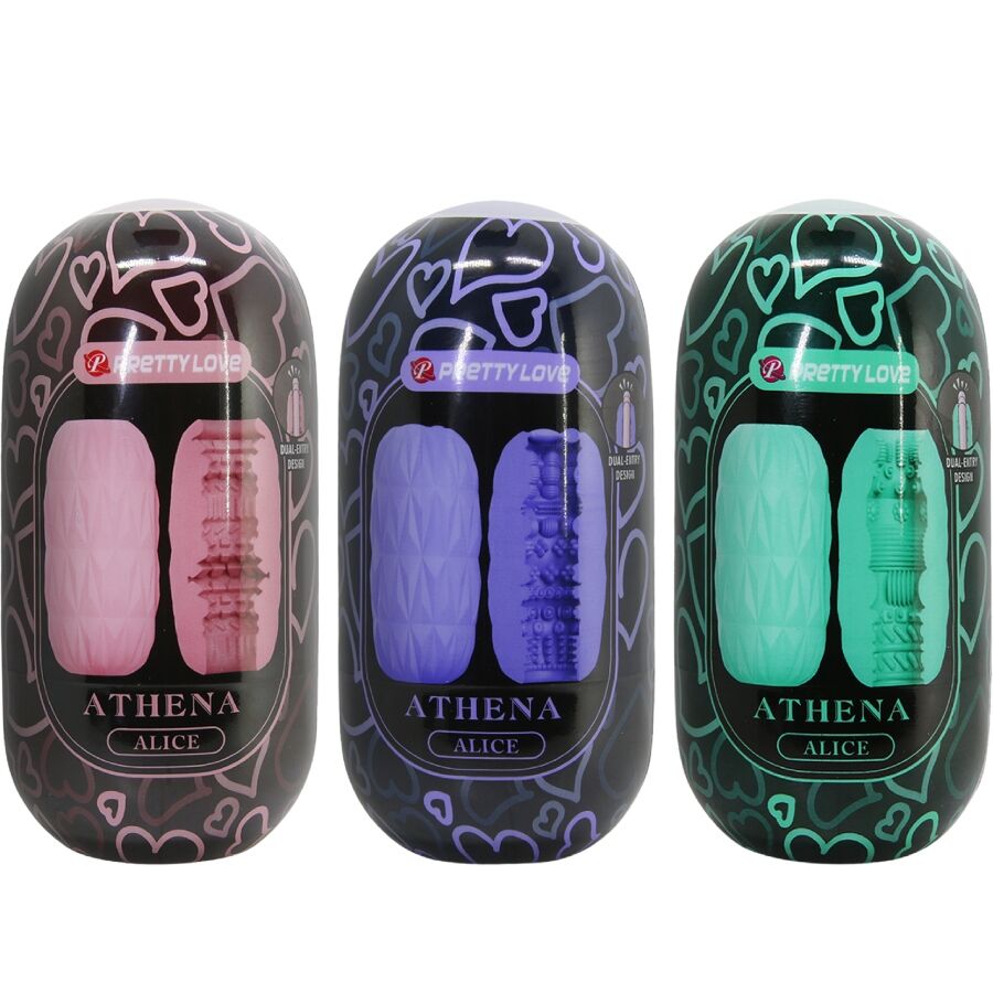 Pretty Love ATHENA Egg Stroker med tre olika tunnlar
