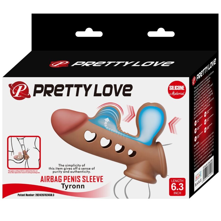 PRETTY LOVE Tyronn penis sleeve med airbag
