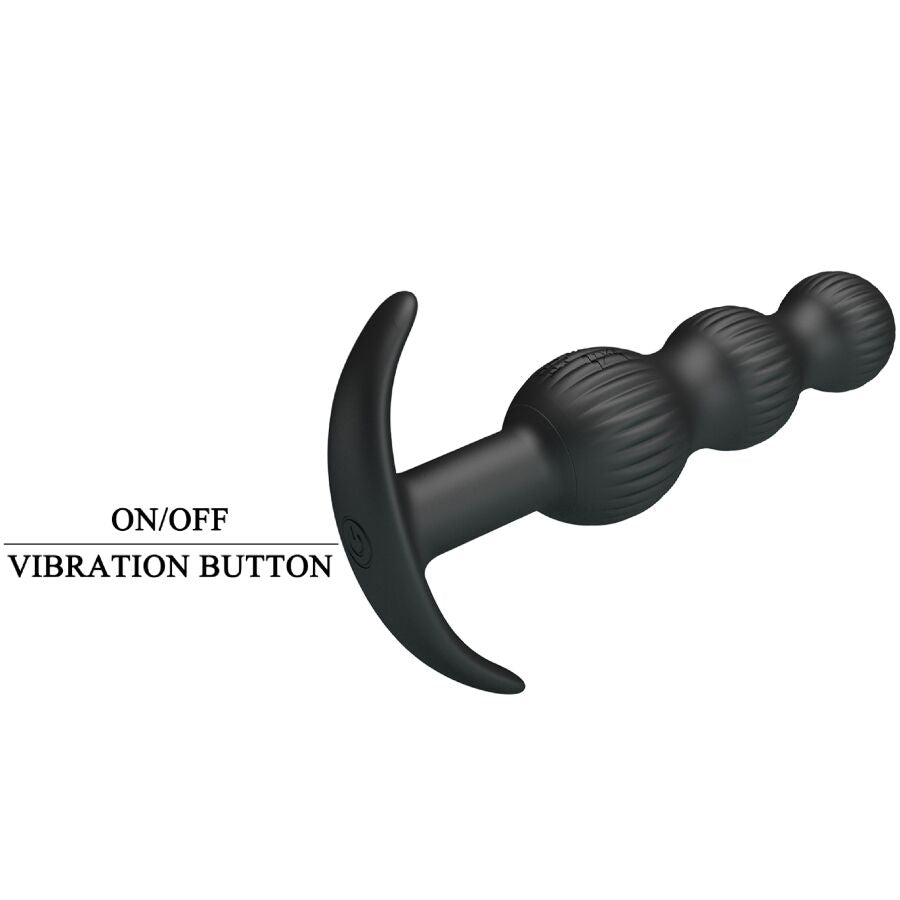 PRETTY LOVE Sidney anal vibrator i svart med 10 vibrationslägen