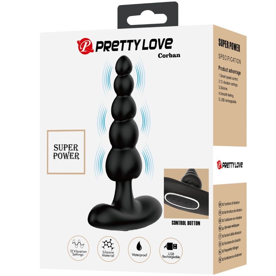 PRETTY LOVE Corban anal vibrator med 10 vibrationslägen