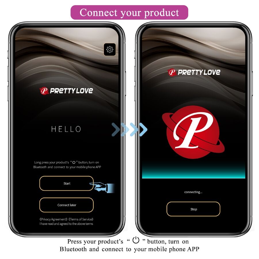 PRETTY LOVE - LEVIATHAN APP-KONTROLLERAD VIBRATOR LILA