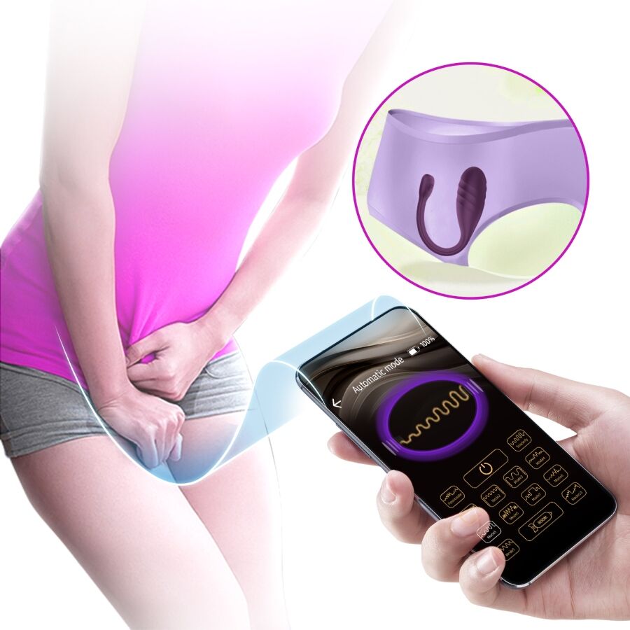 PRETTY LOVE - LEVIATHAN APP-KONTROLLERAD VIBRATOR LILA
