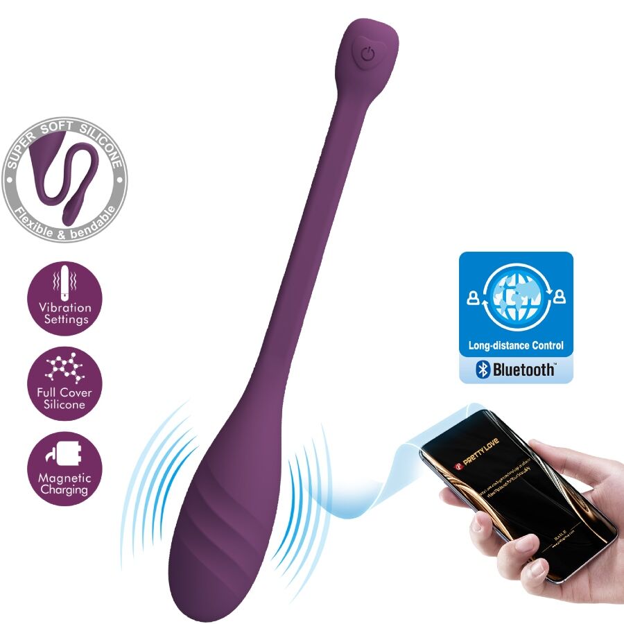 PRETTY LOVE - LEVIATHAN APP-KONTROLLERAD VIBRATOR LILA