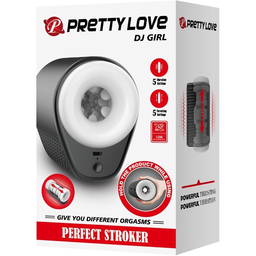 PRETTY LOVE DJ GIRL manlig masturbator med vibration