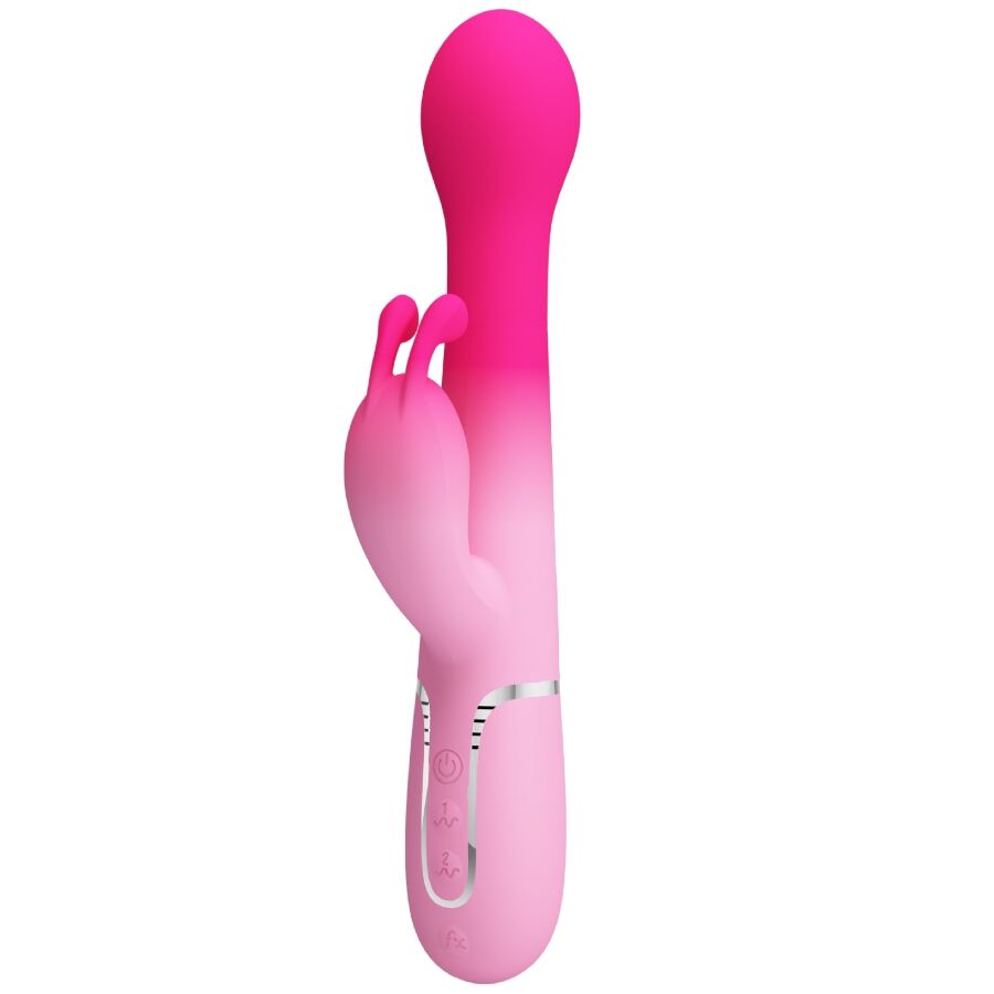 Pretty Love Dejon 3 i 1 multifunktions rabbit vibrator rosa