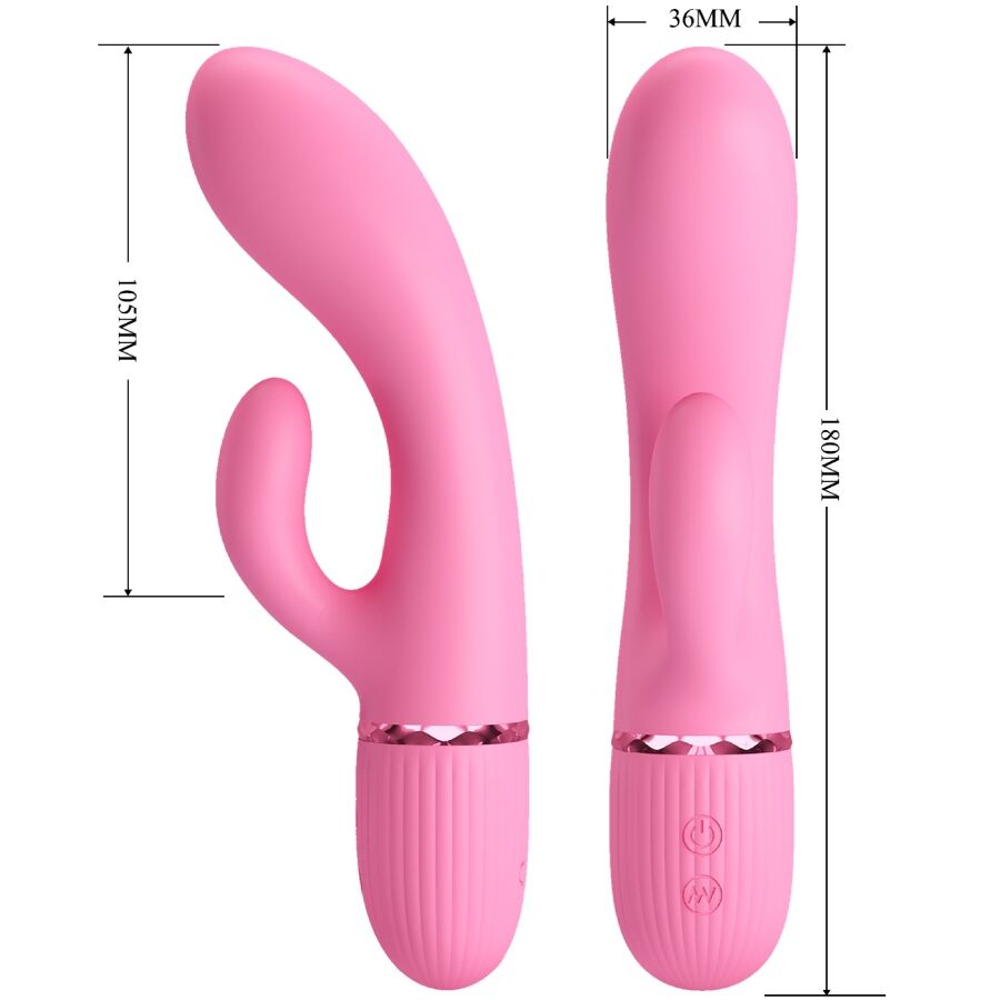 PRETTY LOVE Marski Rabbit Vibrator i rosa silikon