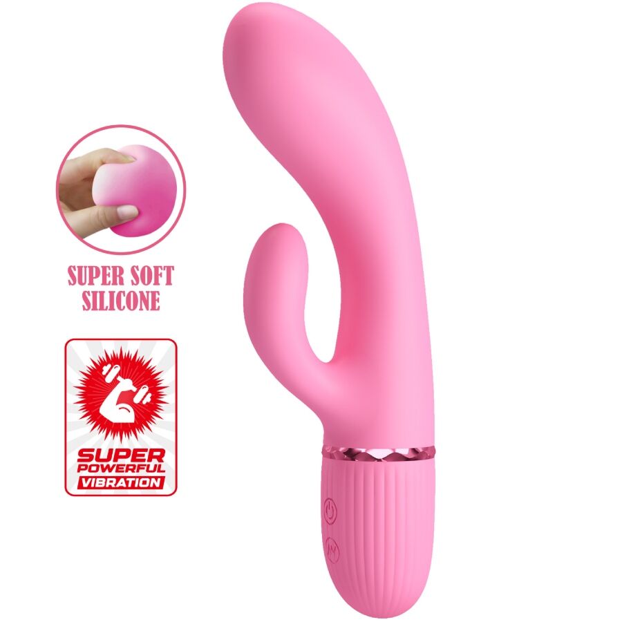 PRETTY LOVE Marski Rabbit Vibrator i rosa silikon