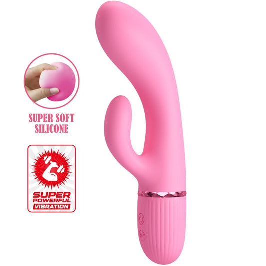 PRETTY LOVE Marski Rabbit Vibrator i rosa silikon