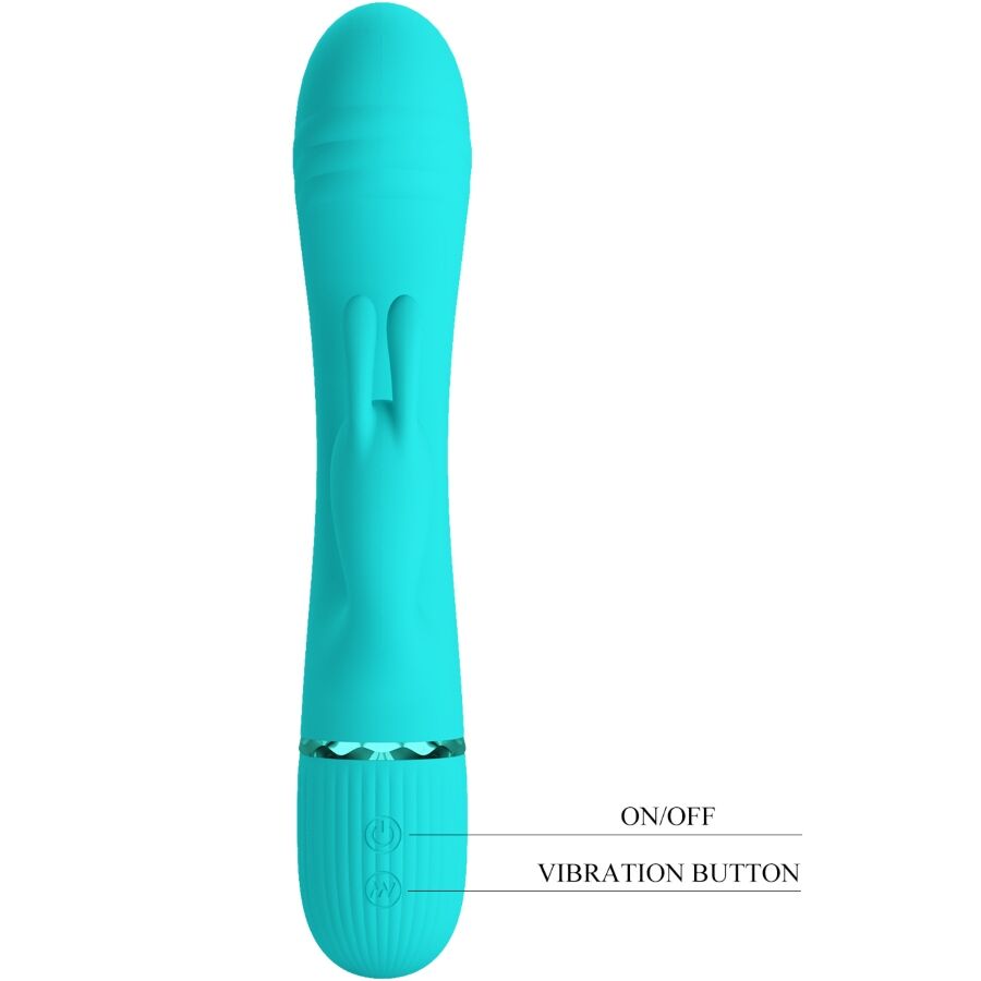 PRETTY LOVE Scocco vibrator rabbit i turkos