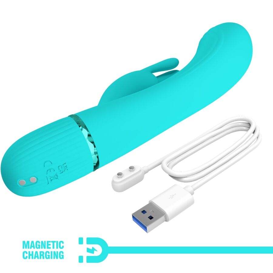 PRETTY LOVE Scocco vibrator rabbit i turkos