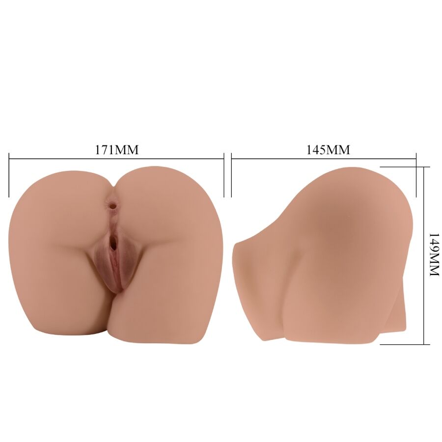 CRAZY BULL Bernace Ass Vibrator med realistisk vagina och anus