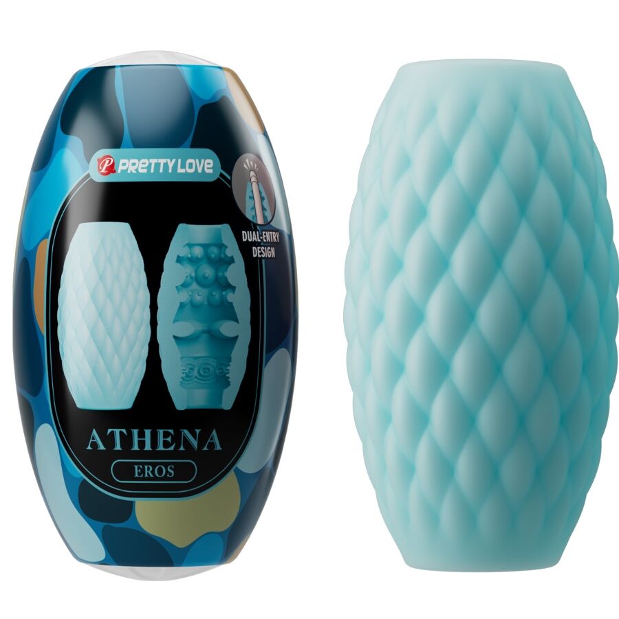 PRETTY LOVE Athena Eros silikonmasturbator i sky blue