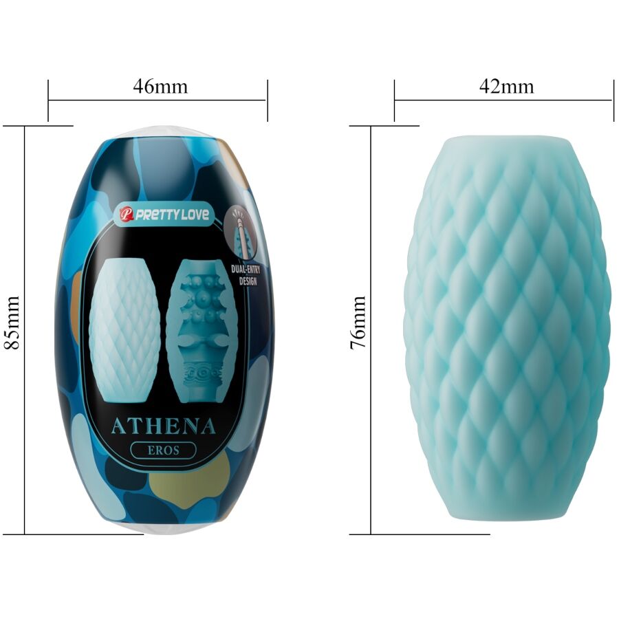PRETTY LOVE Athena Eros silikonmasturbator i sky blue