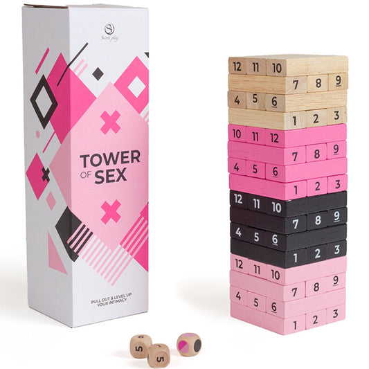 Tower of Sex träspel med färgglada bitar