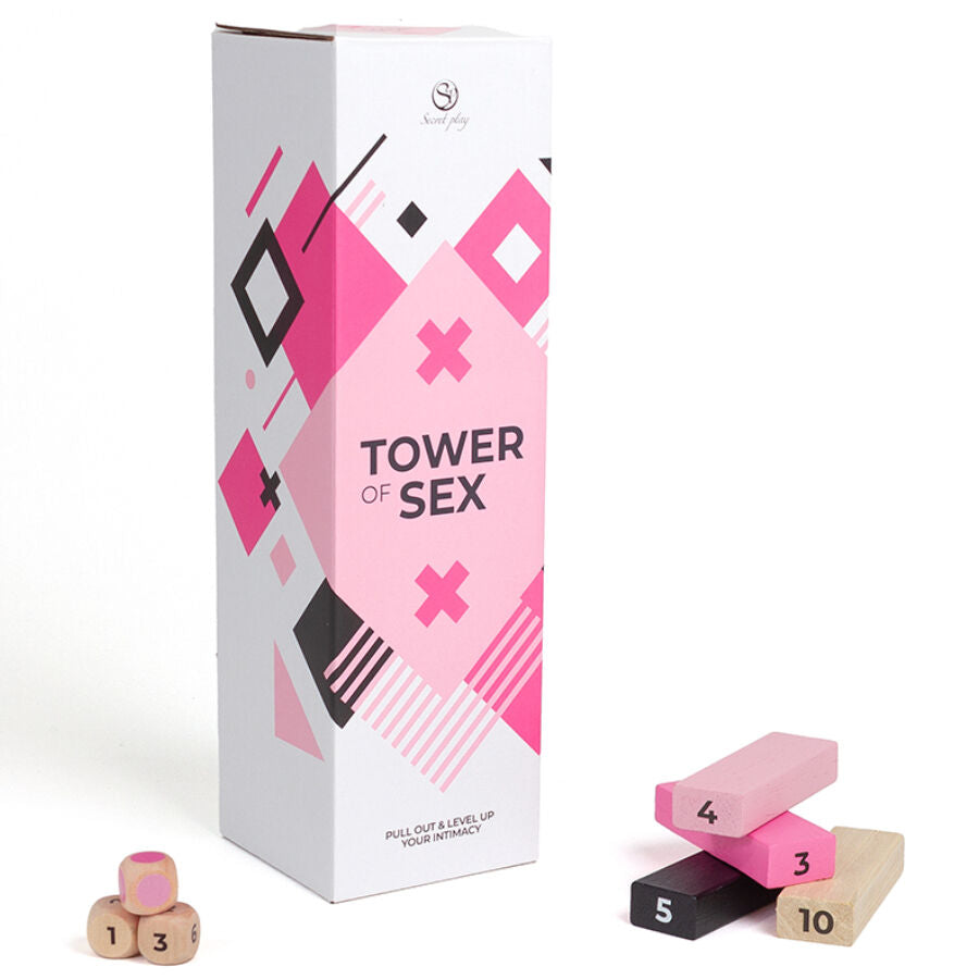 Tower of Sex träspel med färgglada bitar