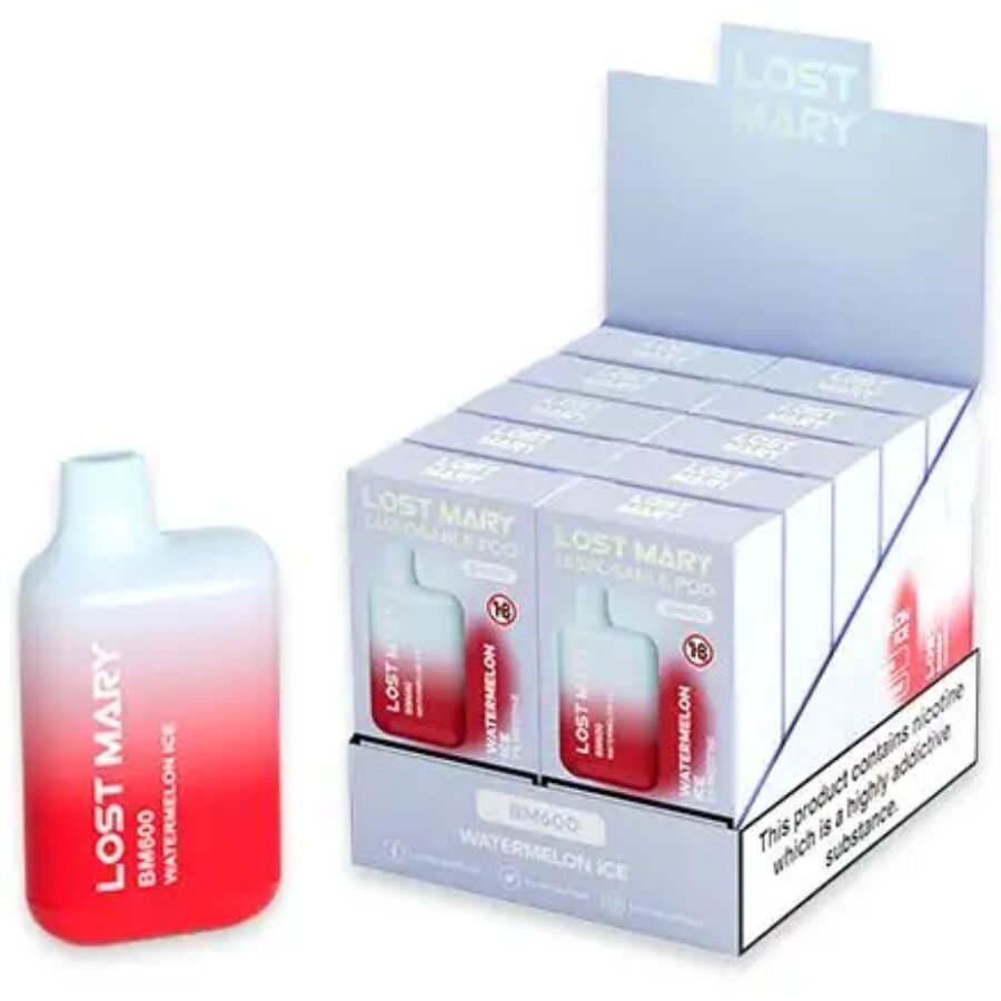 LOST MARY BM600 Nikotin Vaper med smak av vattenmelon is