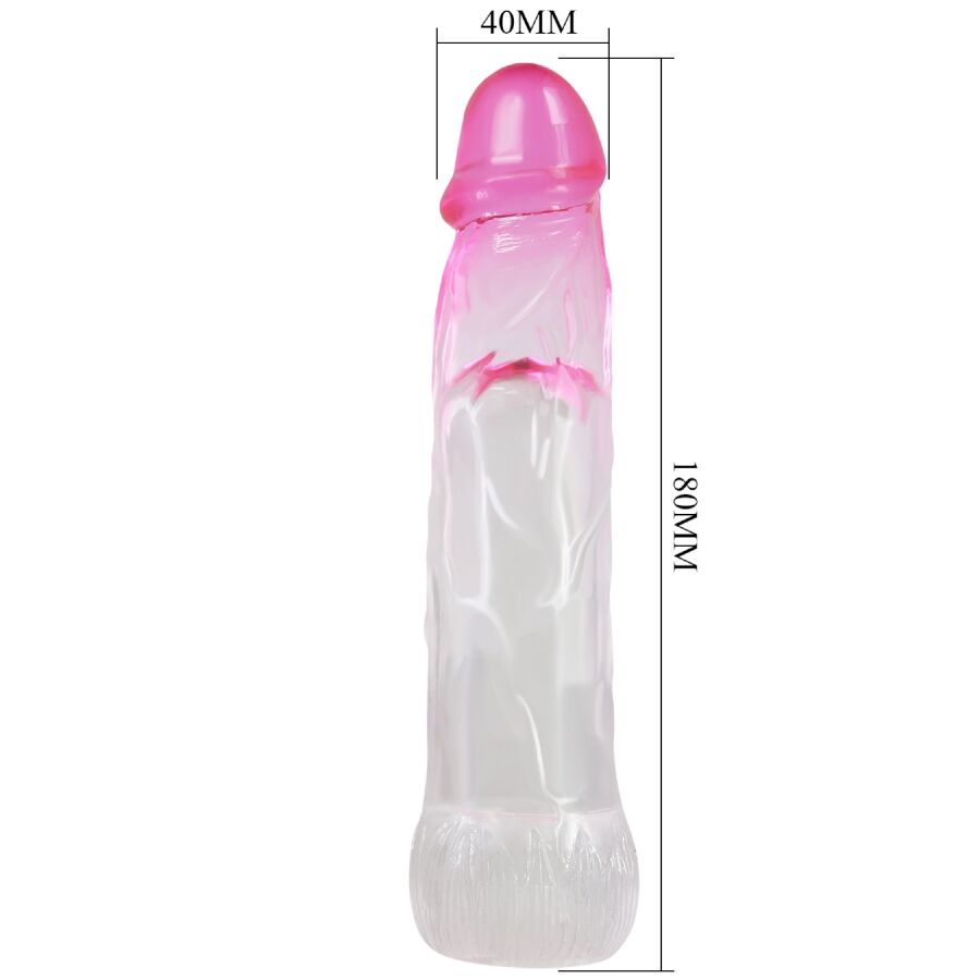 PRETTY LOVE NERON realistisk förlängning för penis i rosa