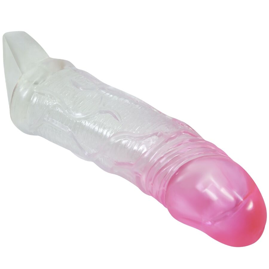 PRETTY LOVE ODES realistisk 2 cm förstoringhylsa för penis rosa