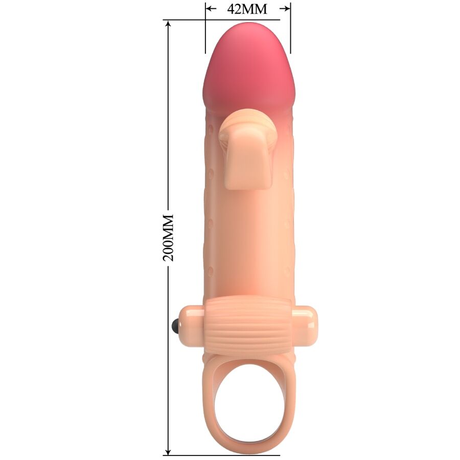 ROMANCE MC64 vibrerande penis sleeve i naturlig färg