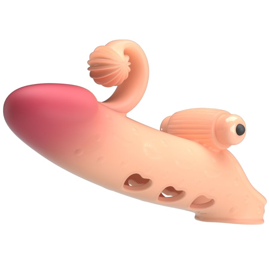 ROMANCE MC64 vibrerande penis sleeve i naturlig färg
