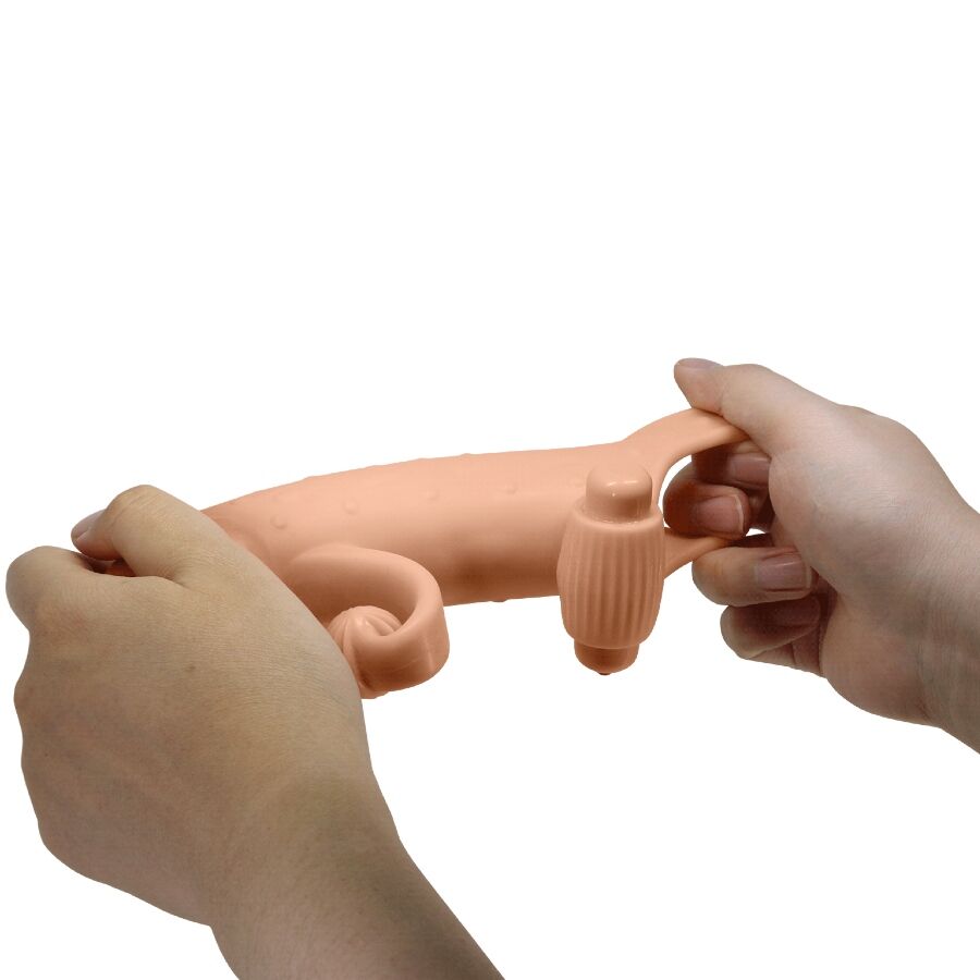 ROMANCE MC64 vibrerande penis sleeve i naturlig färg