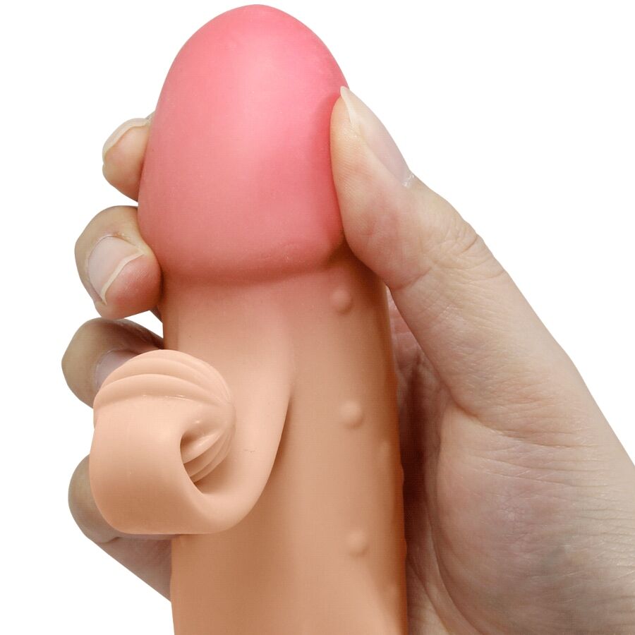 ROMANCE MC64 vibrerande penis sleeve i naturlig färg