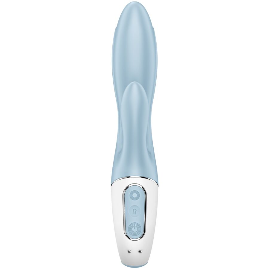 Uppblåsbar kaninvibrator Air Pump Bunny 1 i blå färg
